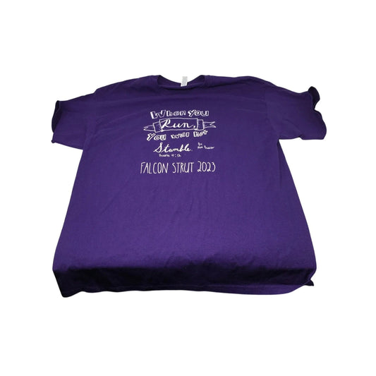 FALCON STRUT 2023 ''Jerzees Dri Power'' Brand Size XL Purple Tee Shirt - jerzees - Shirts & Tops - A+ Stuff