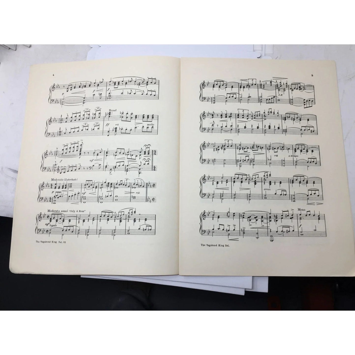Famous Standard Publication - Piano Selection of the Vagabond King - A+ Stuff - SHEET MUSIC - A+ Stuff