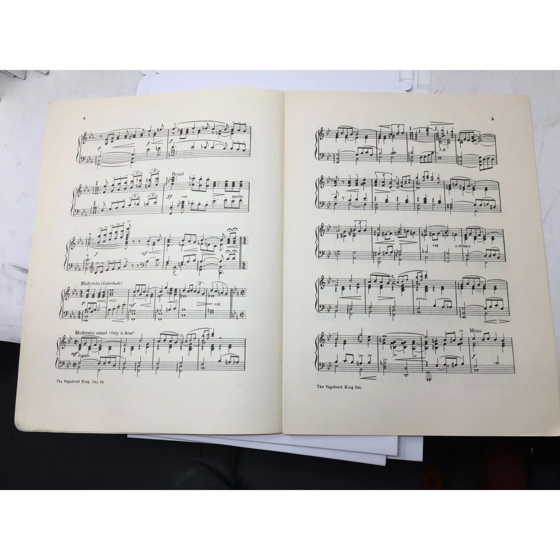 Famous Standard Publication - Piano Selection of the Vagabond King - A+ Stuff - SHEET MUSIC - A+ Stuff