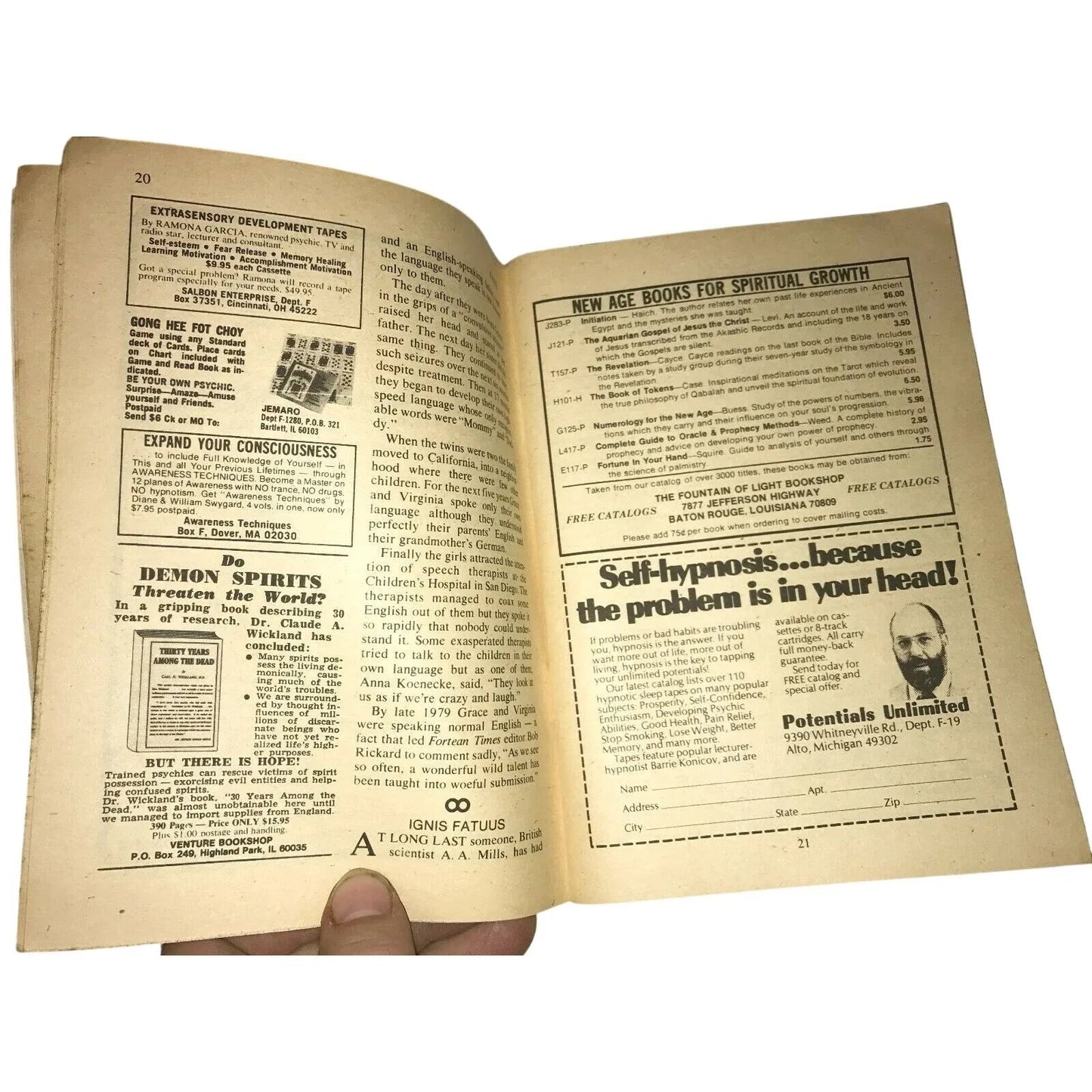 Fate Magazine December 1980 The World's Mysteries Explored UFOs - Fate Magaizne - A+ Stuff