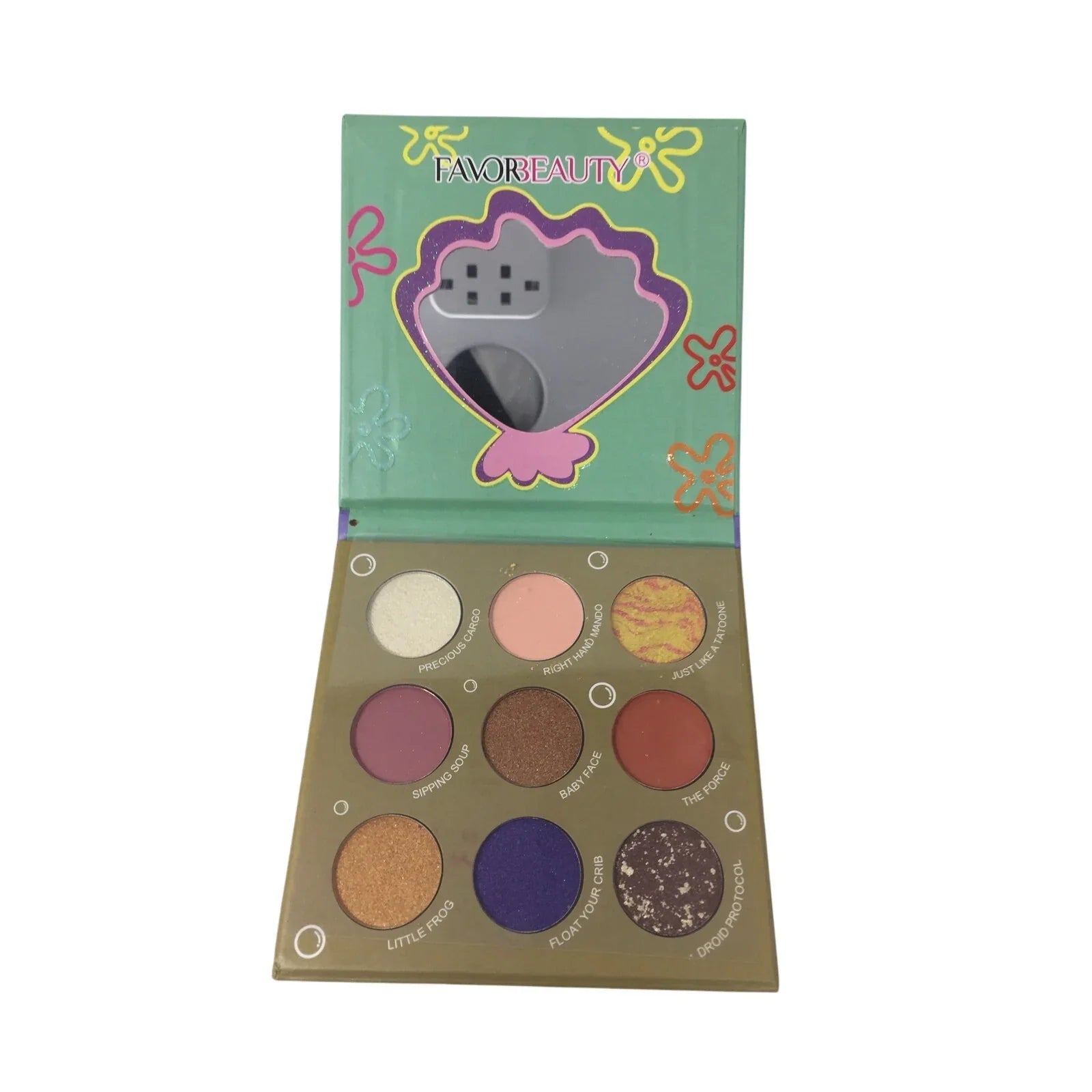 Favor Beauty Mr Krabs, Patrick & Squidward Palettes - Set of 3 Spongebob Squarepants Character Make - up Palettes - Favor Beauty - Make up - A+ Stuff