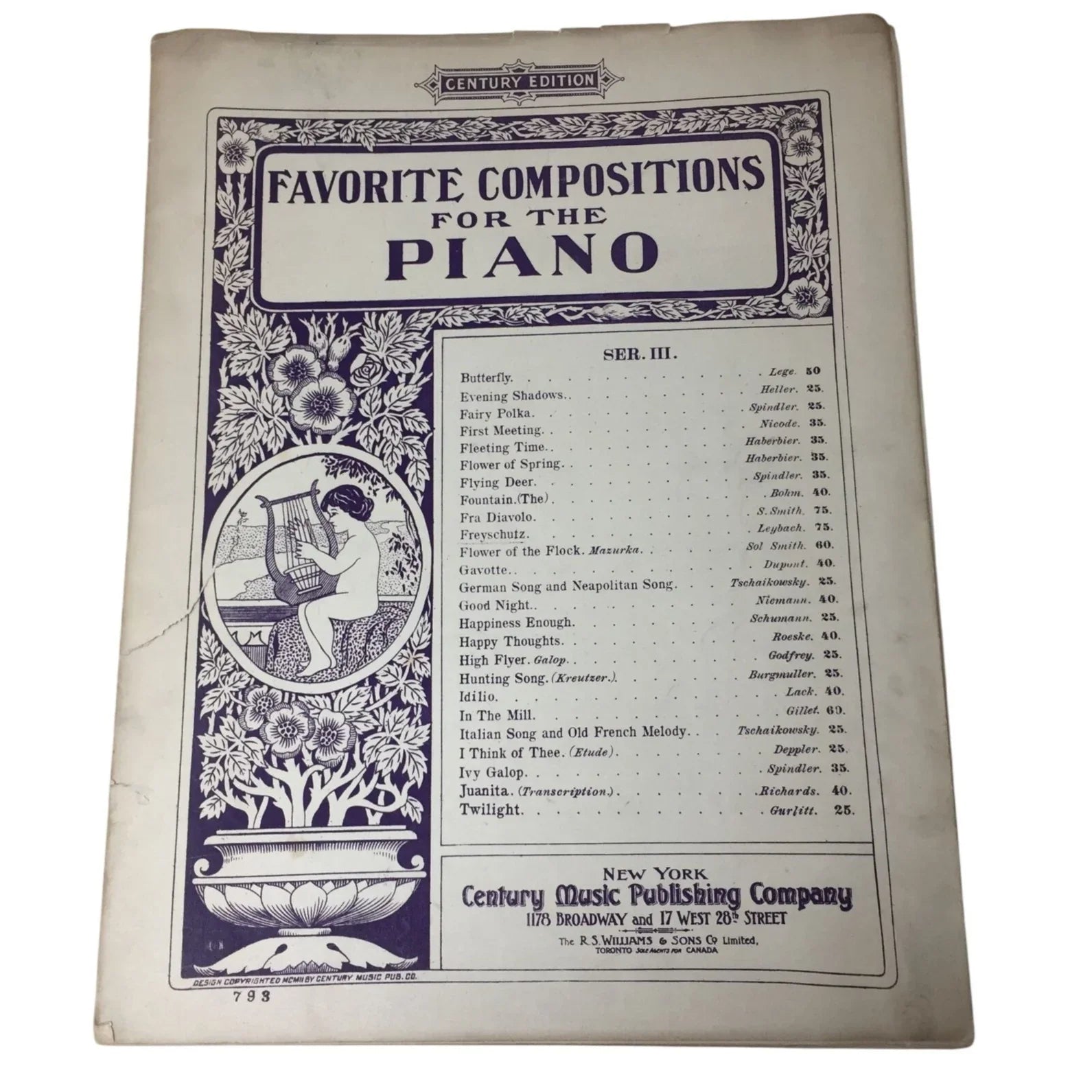 Favorite Compositions for the Piano (Century edition) - A+ Stuff - SHEET MUSIC - A+ Stuff