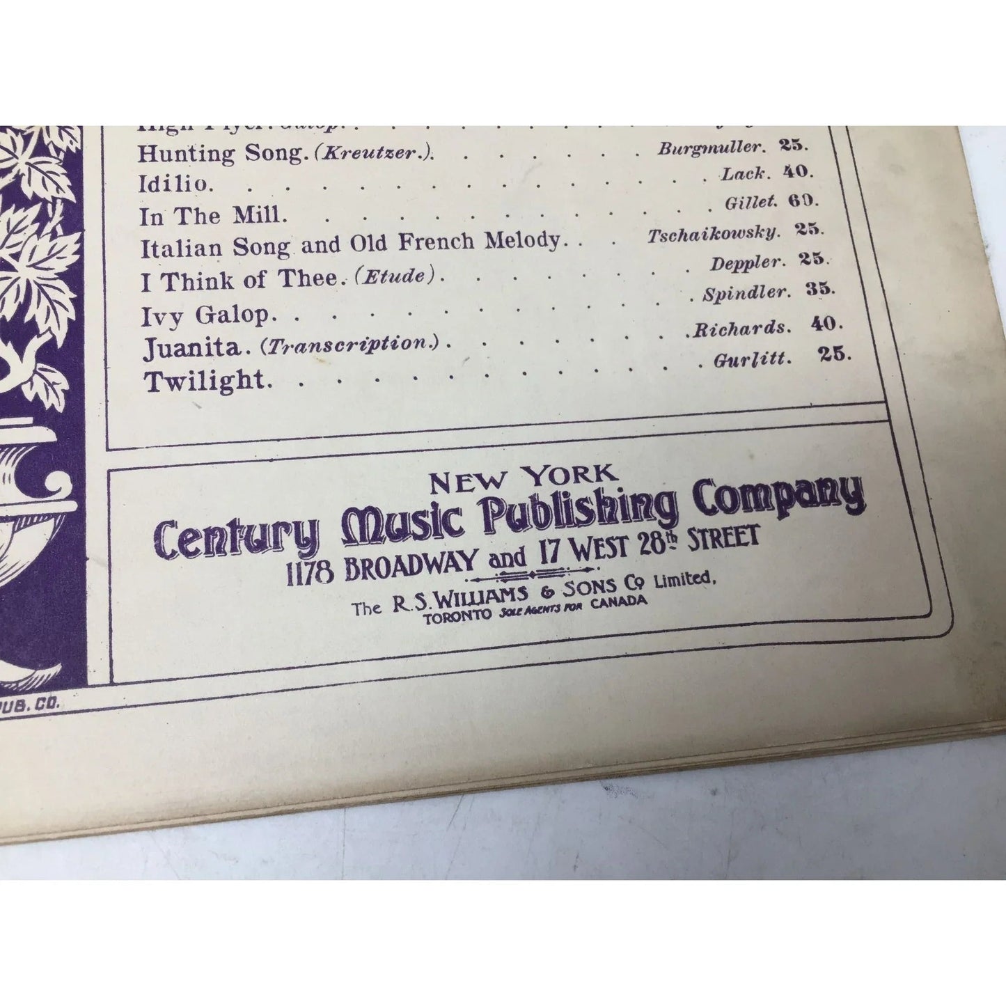 Favorite Compositions for the Piano (Century edition) - A+ Stuff - SHEET MUSIC - A+ Stuff