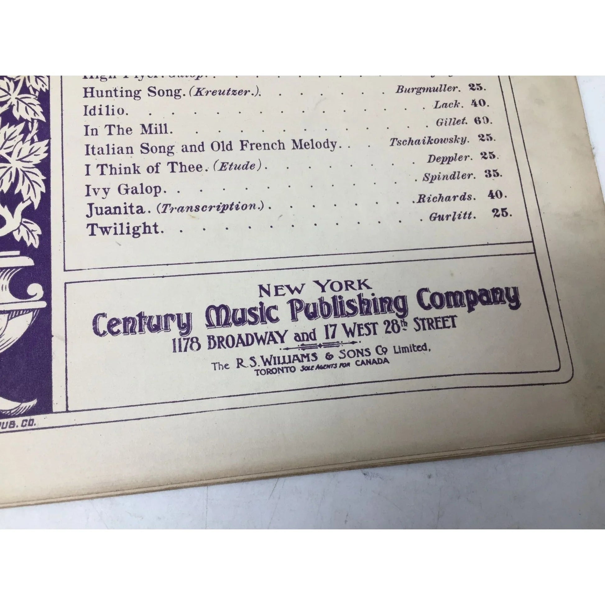 Favorite Compositions for the Piano (Century edition) - A+ Stuff - SHEET MUSIC - A+ Stuff