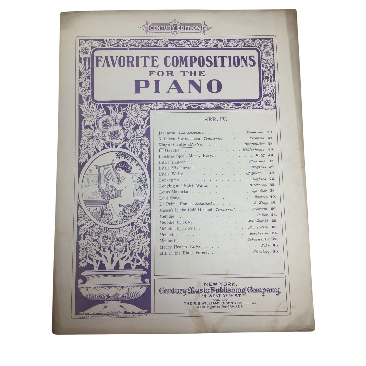 Favorite Compositions for the Piano (Century edition) - A+ Stuff - SHEET MUSIC - A+ Stuff