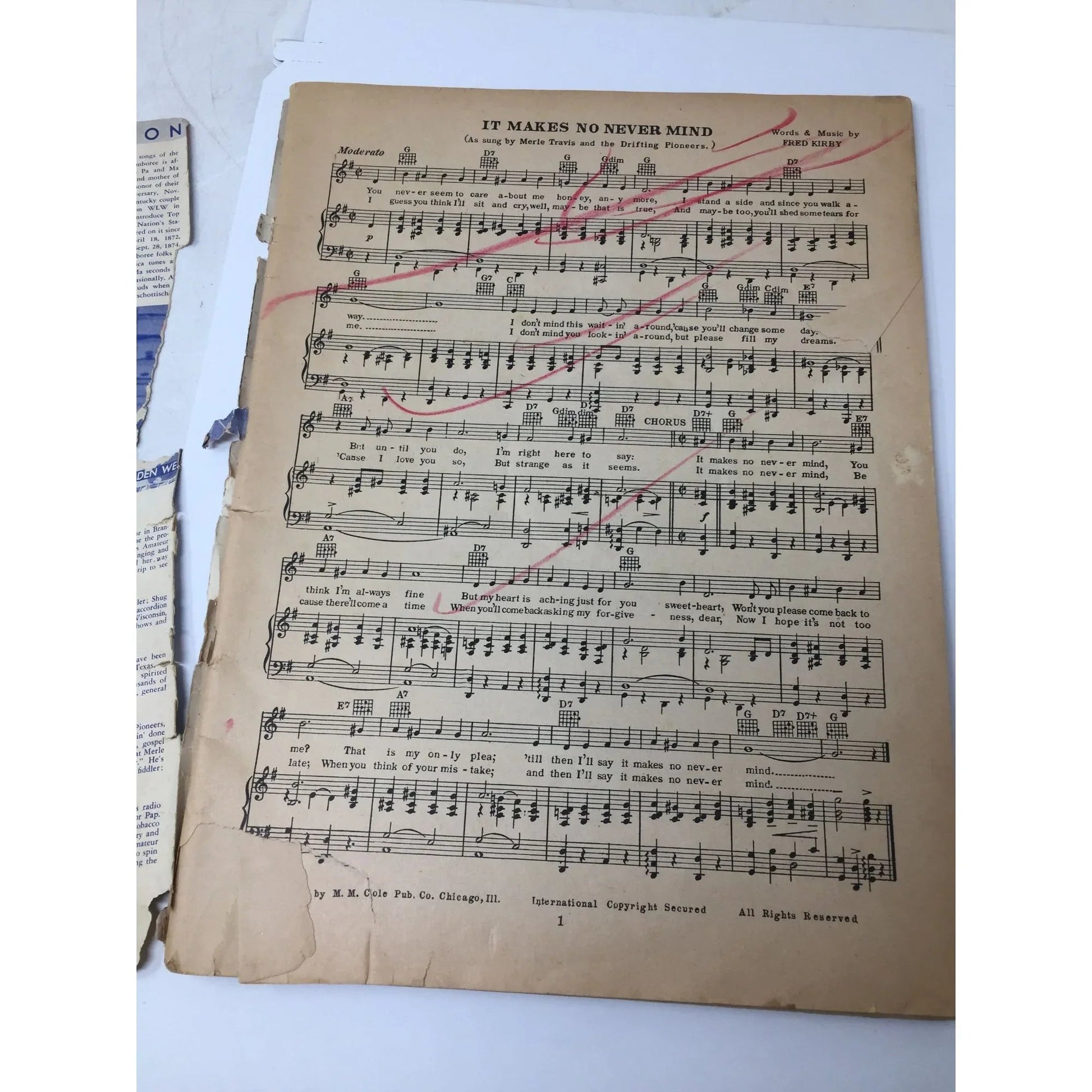''Favorite Songs of the WLW Boone County Jamboree'' Sheet Music Book - A+ Stuff - SHEET MUSIC - A+ Stuff