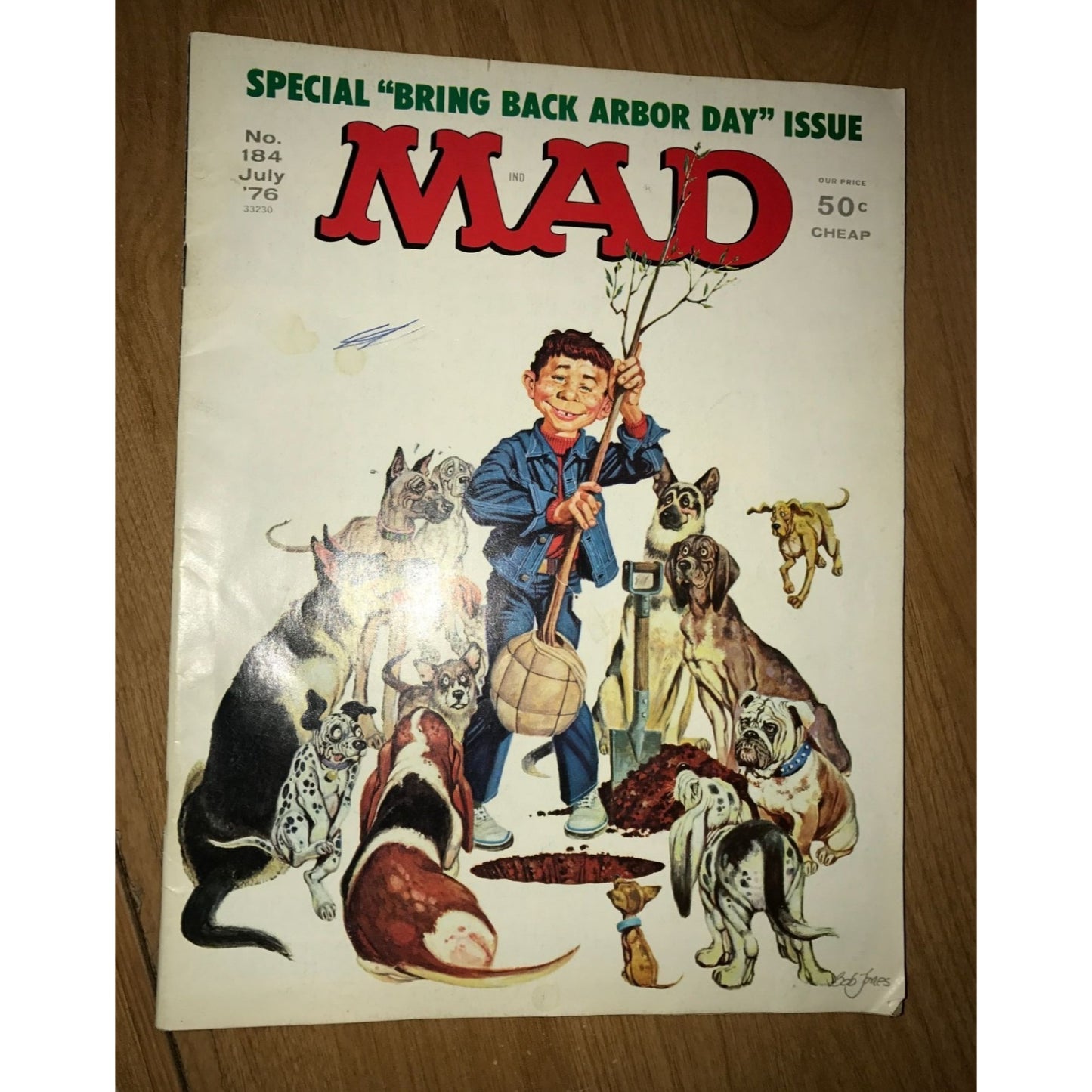 Special "Bring Back Arbor Day" Issue MAD Magazine No 184 July 1976