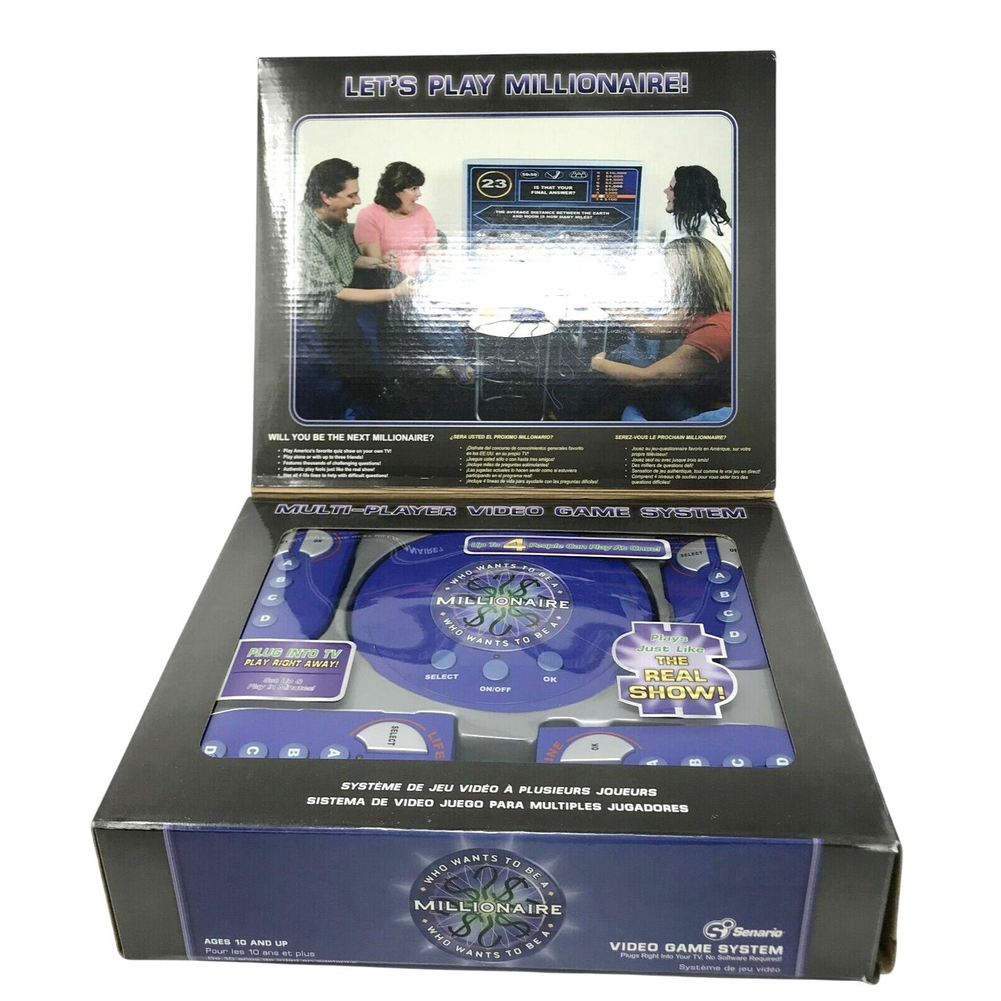 WHO WANTS TO BE A MILLIONAIRE Plug into TV Game System. Party Game - New & Sealed