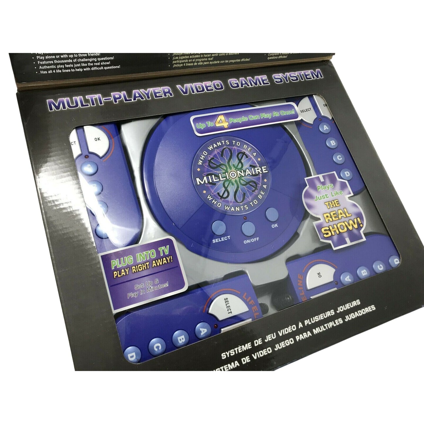 WHO WANTS TO BE A MILLIONAIRE Plug into TV Game System. Party Game - New & Sealed