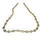 Givenchy Puffed Anchor Mariner 21" Chain Necklace w 4 Rhinestoned Links