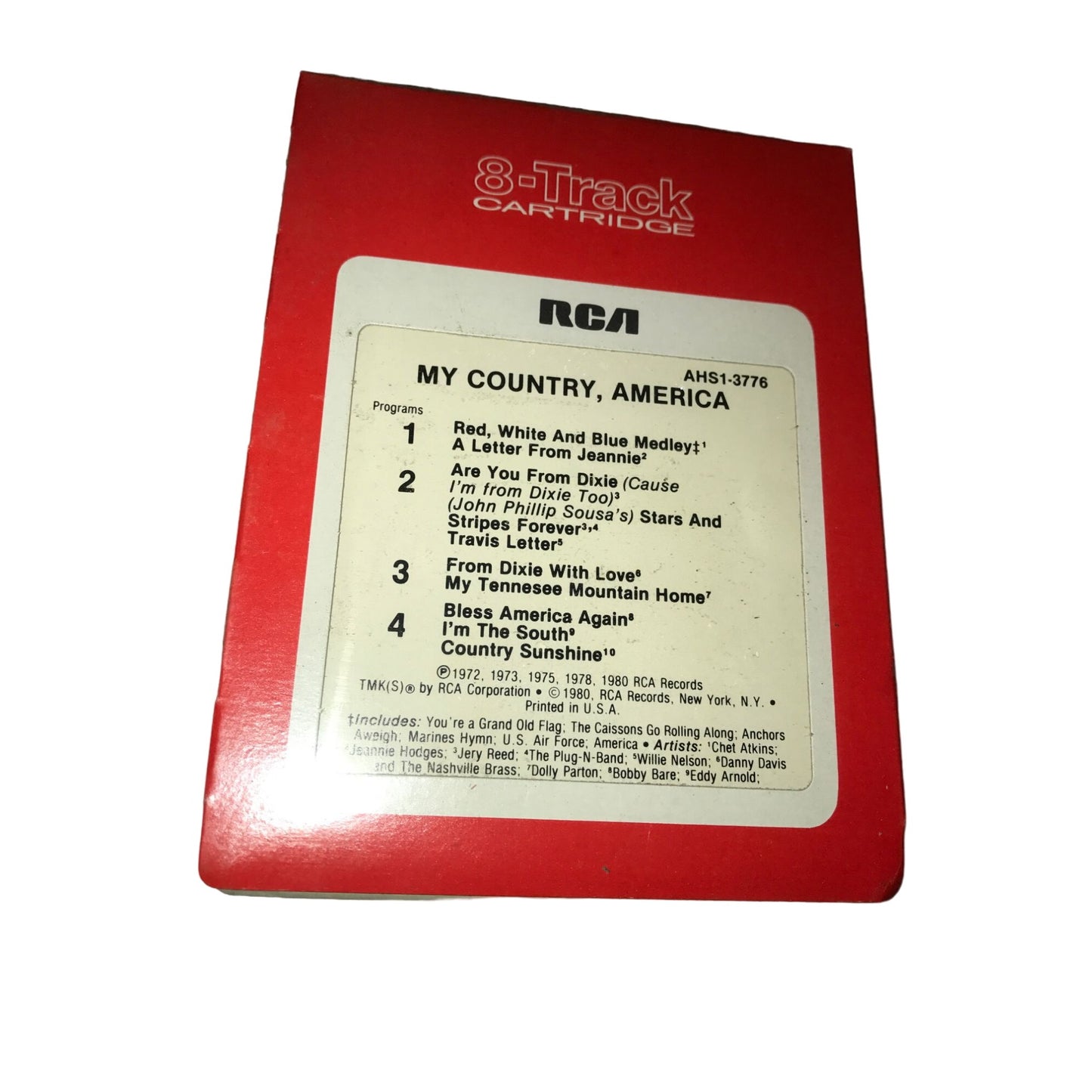 Vintage Music Eight Track My Country, America