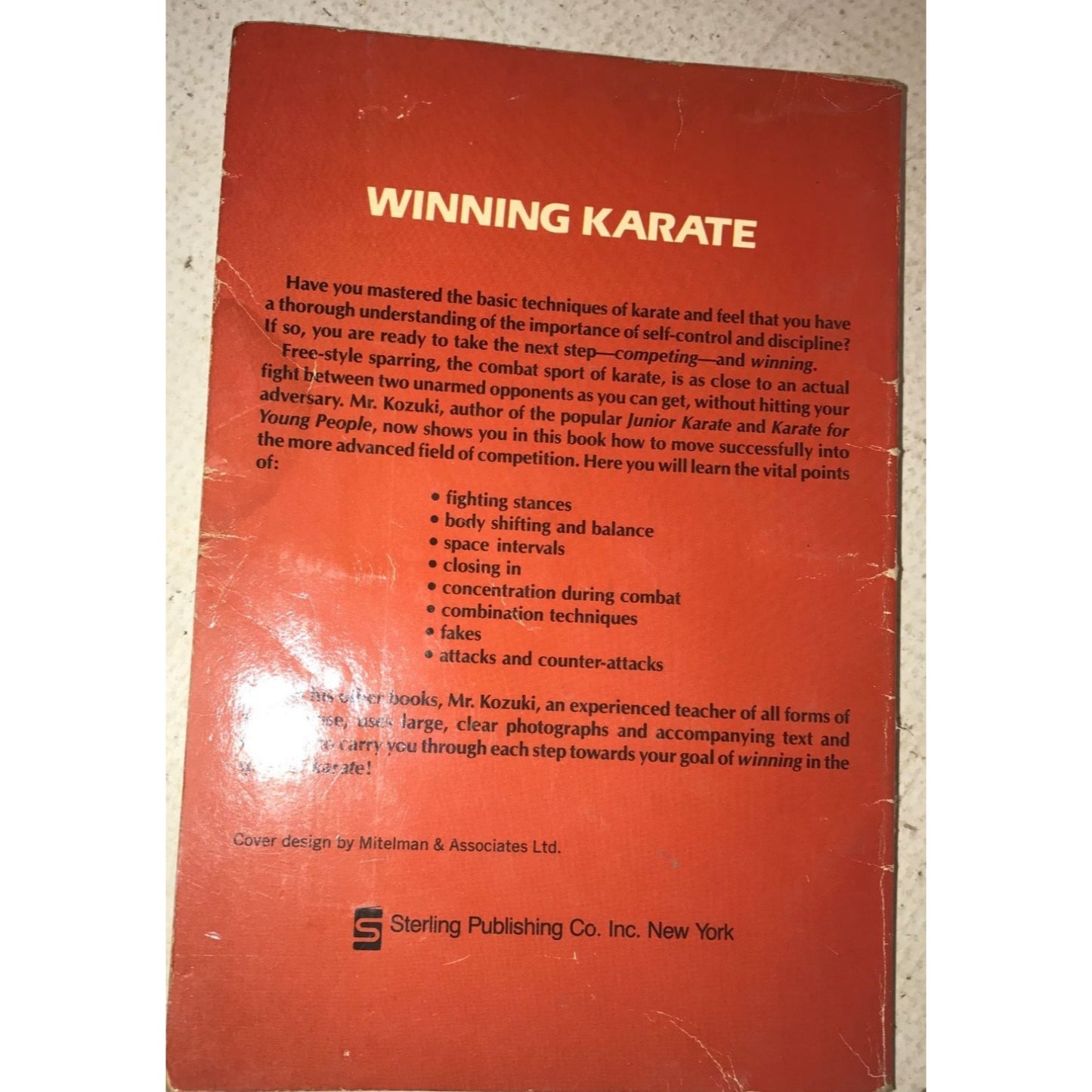 Winning Karate Vintage Book By Russell Kozuki