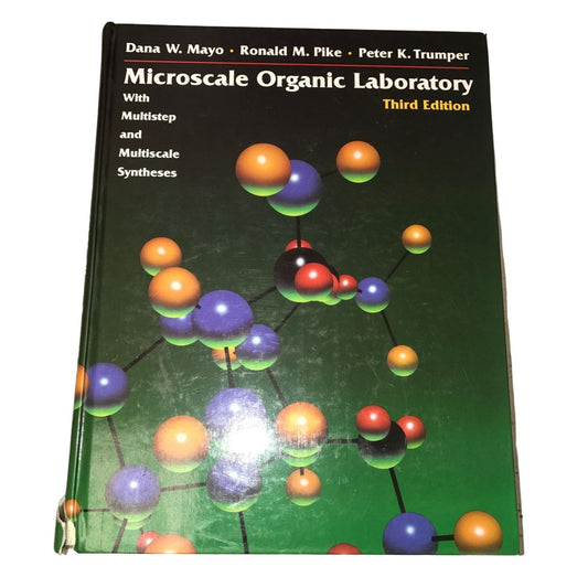 Microscale Organic Laboratory w/ Multistep & Multiscale Syntheses 3rd Edition Vintage Textbook