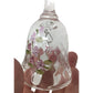 Crystal Glass Handled Bell with the word "Mother" and Pink flowers painted on it