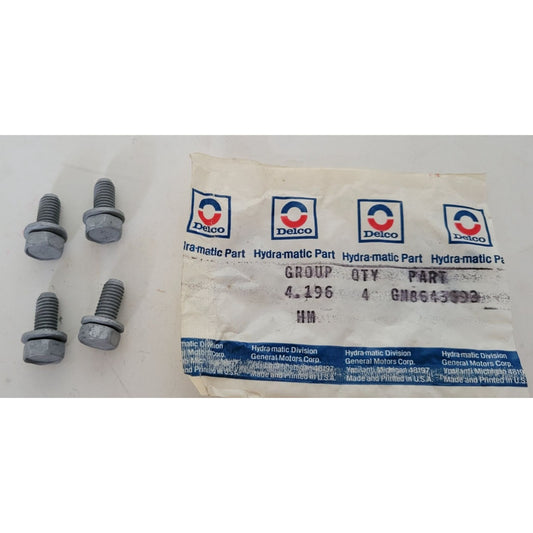 Delco Part #8643693 BOLTS/SCREWS New old Stock (Bag of 4)