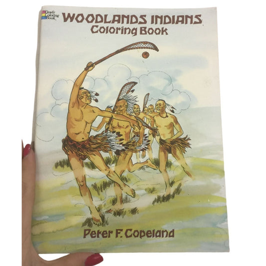 Woodlands Indians Coloring Book by Peter F Copeland