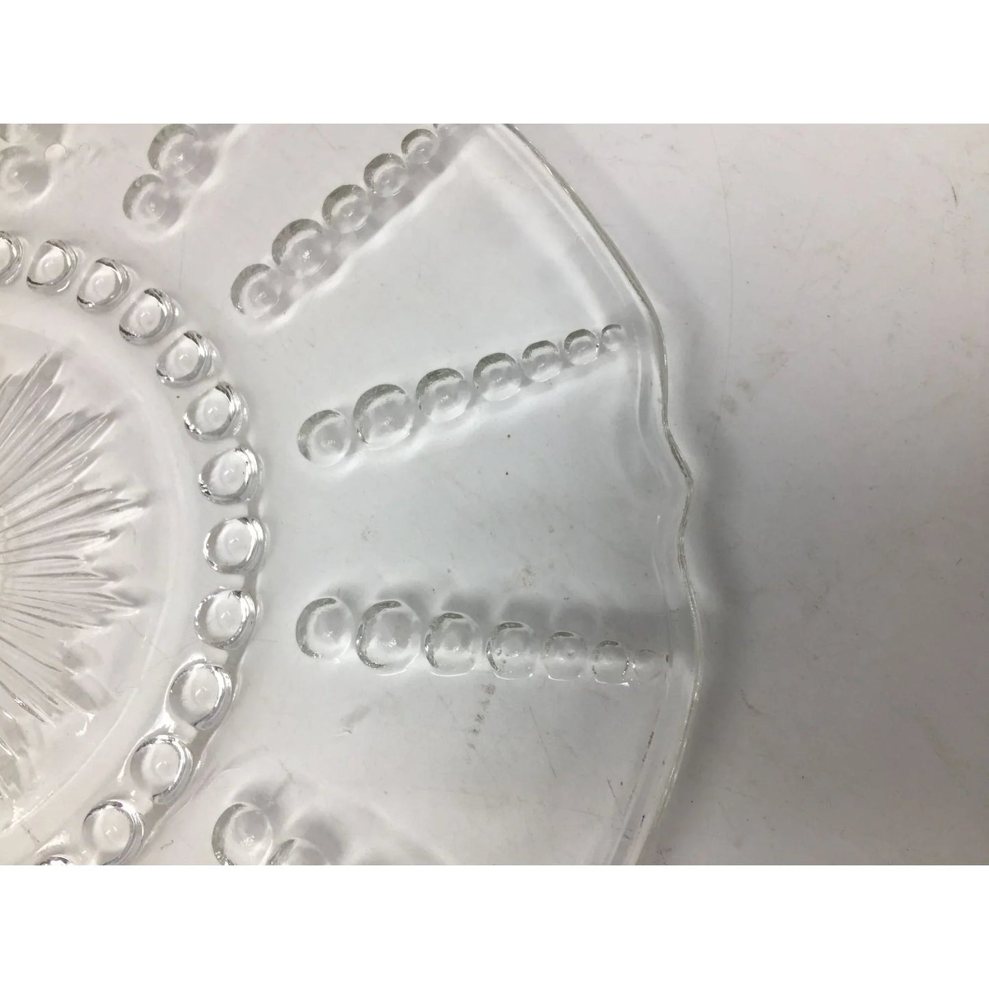 Federal Glass COLUMBIA CRYSTAL Large Square Chop Plate or Serving Tray - A+ Stuff - Plates - A+ Stuff