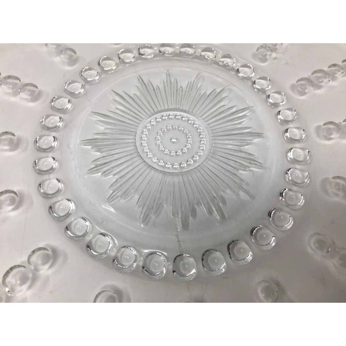 Federal Glass COLUMBIA CRYSTAL Large Square Chop Plate or Serving Tray - A+ Stuff - Plates - A+ Stuff