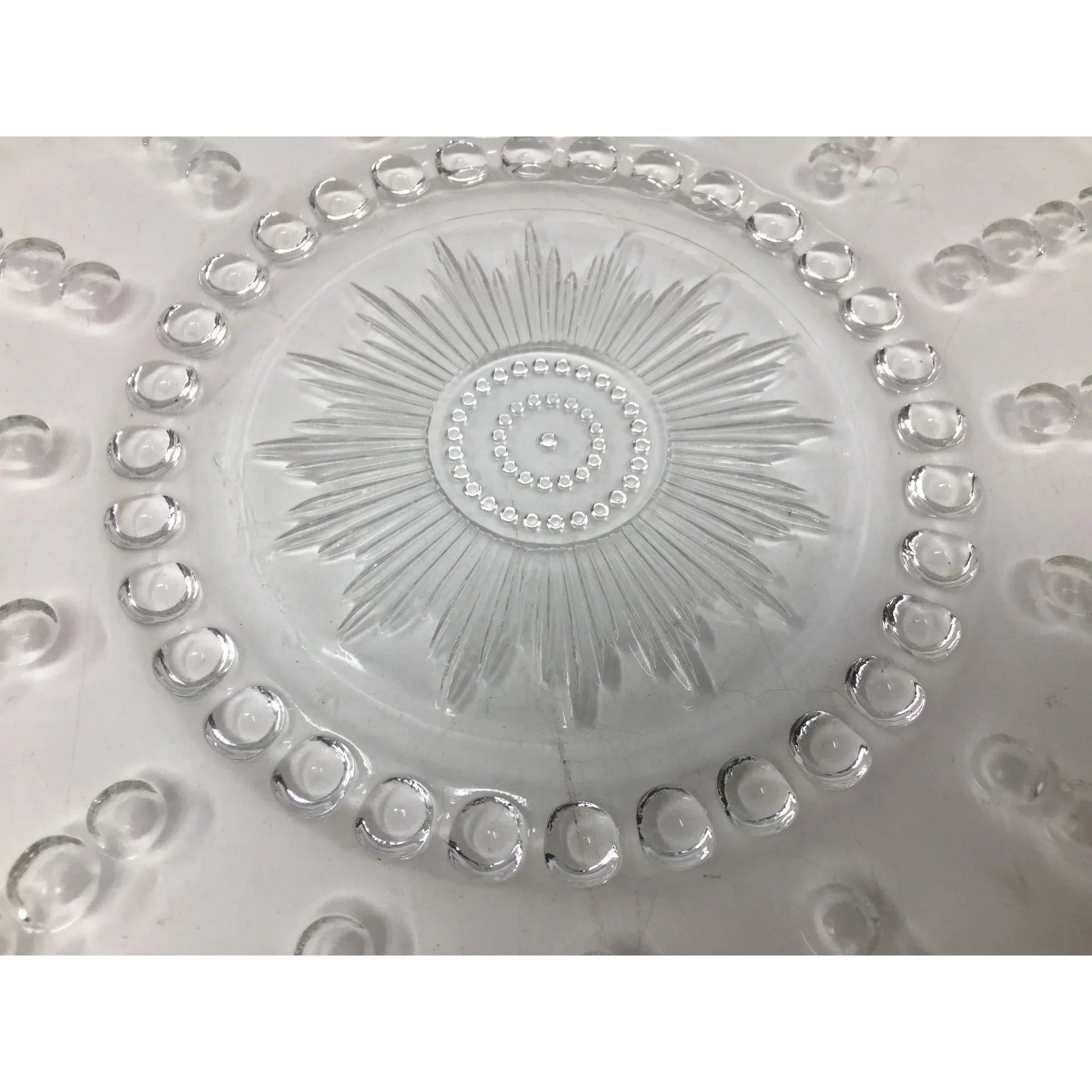 Federal Glass COLUMBIA CRYSTAL Large Square Chop Plate or Serving Tray - A+ Stuff - Plates - A+ Stuff