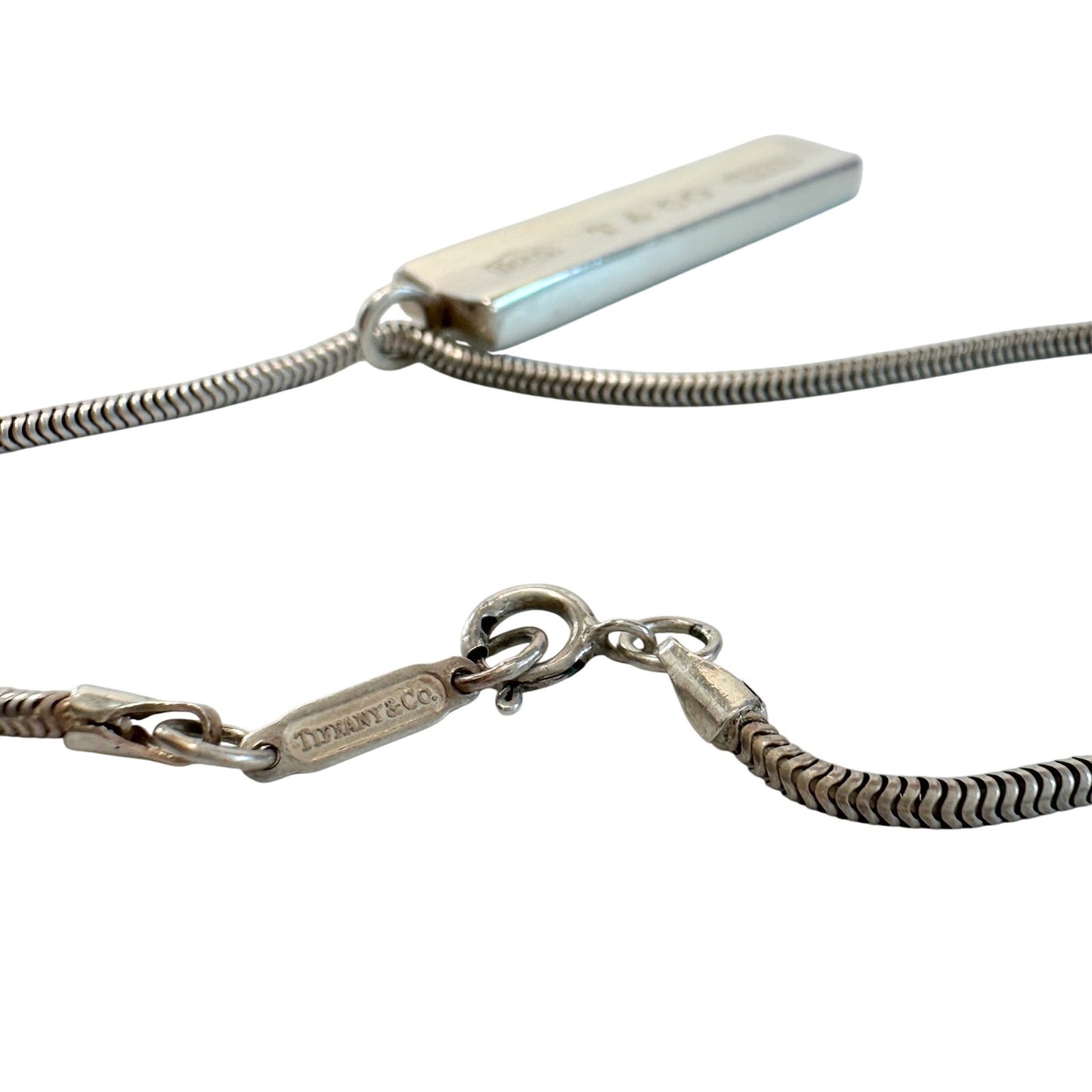 Tiffany & Co 1837 Silver Bar Necklace - Sterling Silver 17"