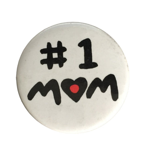 #1 MOM Small Collectible Button Pin- Gift for Mom- Mothers Day