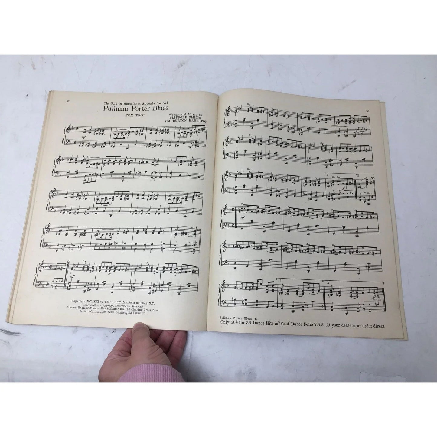 Feist Dance Folio (Vol. 3) latest song hits Arranged by Fox Trots One Step Waltzes - A+ Stuff - SHEET MUSIC - A+ Stuff