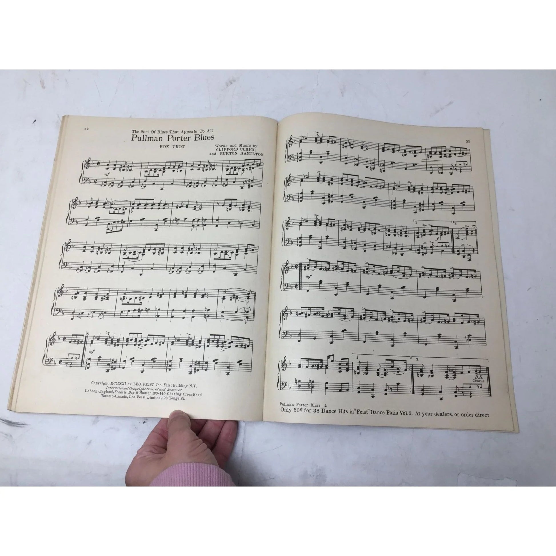 Feist Dance Folio (Vol. 3) latest song hits Arranged by Fox Trots One Step Waltzes - A+ Stuff - SHEET MUSIC - A+ Stuff