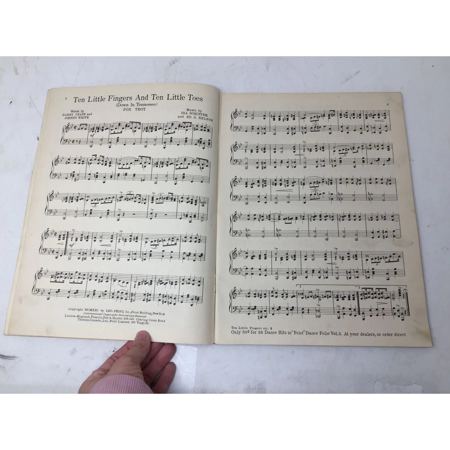 Feist Dance Folio (Vol. 3) latest song hits Arranged by Fox Trots One Step Waltzes - A+ Stuff - SHEET MUSIC - A+ Stuff