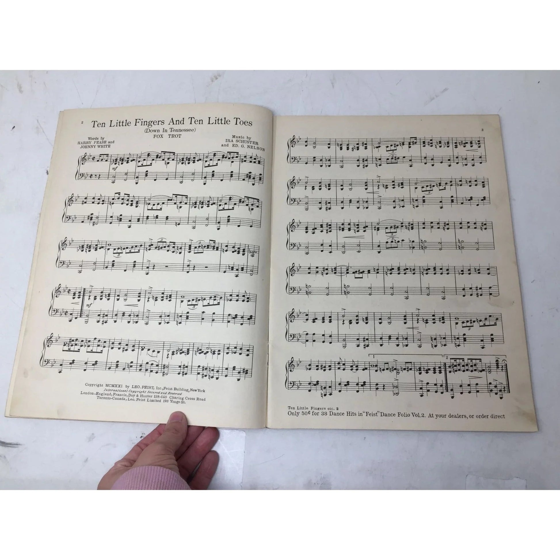 Feist Dance Folio (Vol. 3) latest song hits Arranged by Fox Trots One Step Waltzes - A+ Stuff - SHEET MUSIC - A+ Stuff