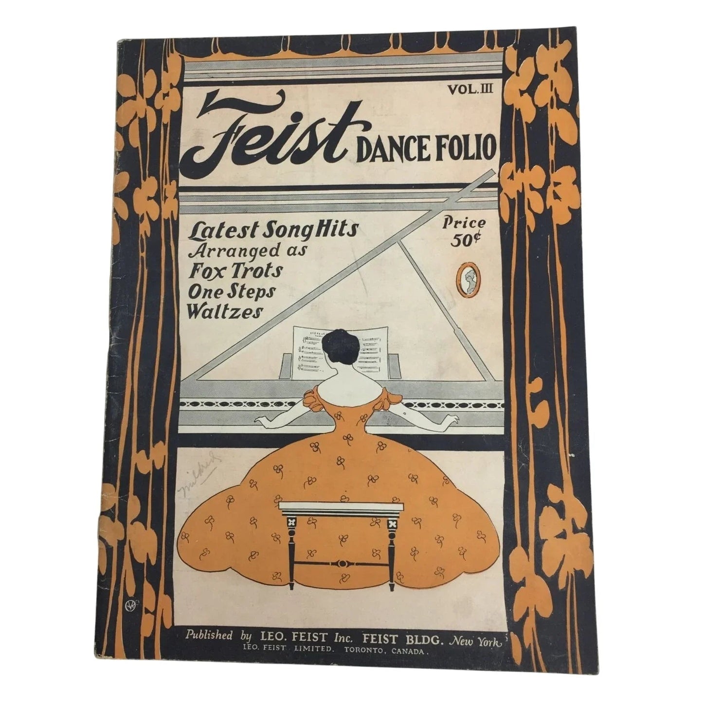 Feist Dance Folio (Vol. 3) latest song hits Arranged by Fox Trots One Step Waltzes - A+ Stuff - SHEET MUSIC - A+ Stuff