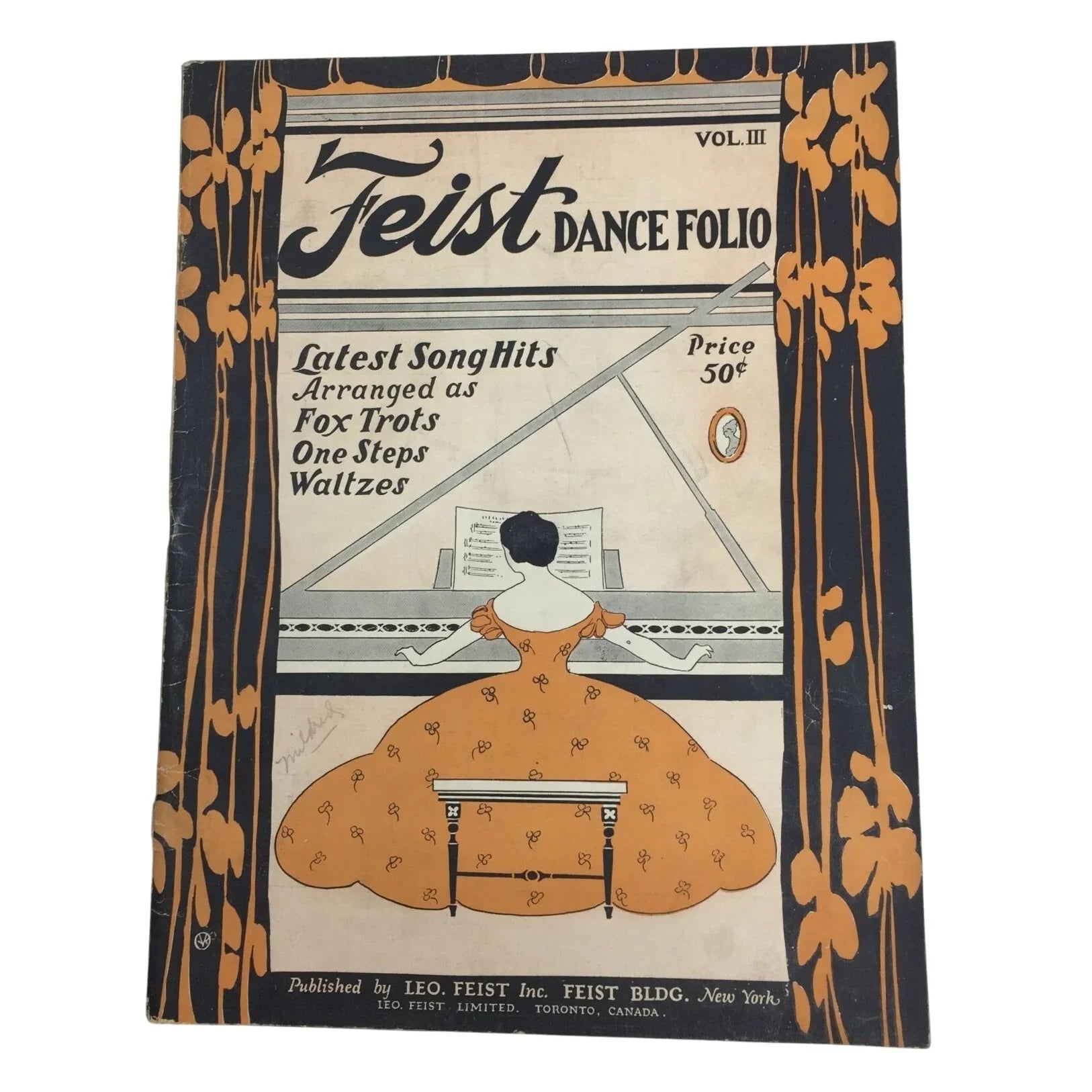 Feist Dance Folio (Vol. 3) latest song hits Arranged by Fox Trots One Step Waltzes - A+ Stuff - SHEET MUSIC - A+ Stuff