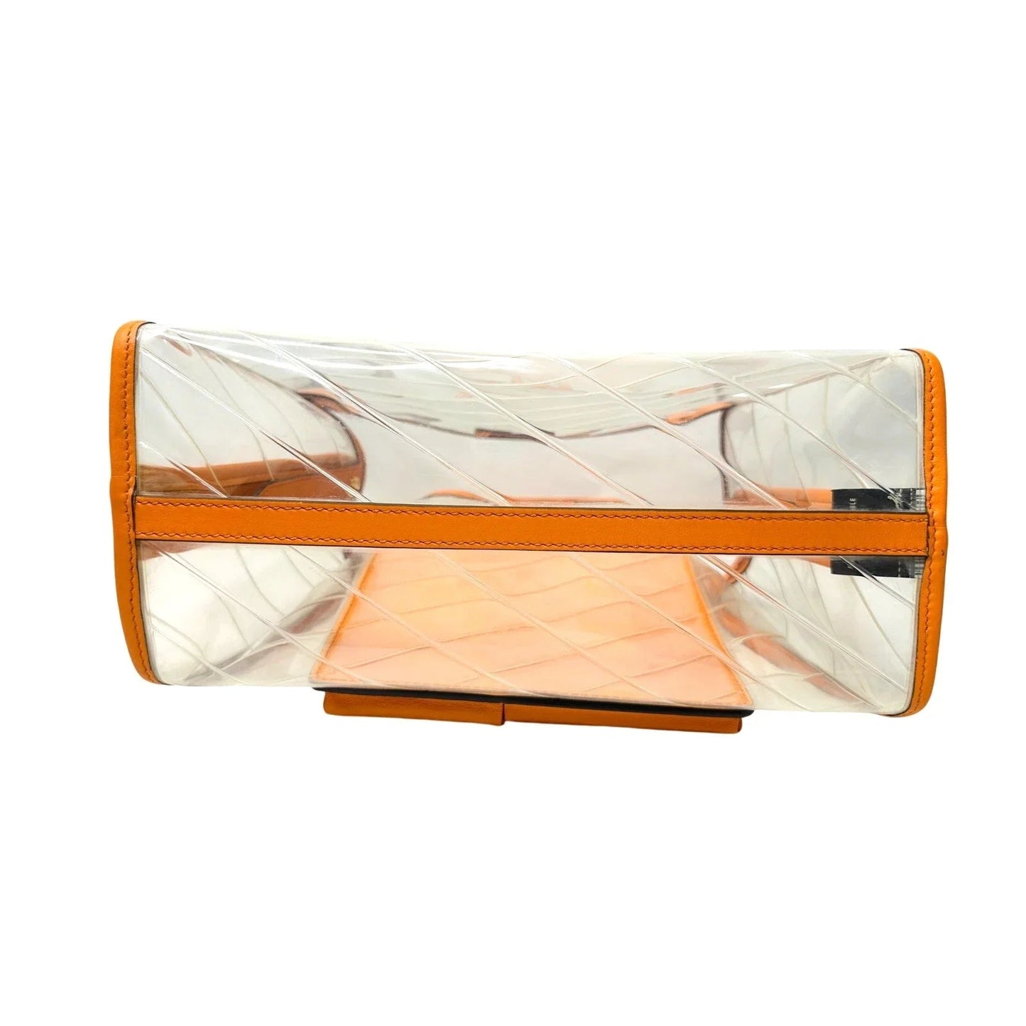 Fendi Peekaboo Defender PVC Clutch Bag Orange - Small - Fendi - Clutch Bag - A+ Stuff