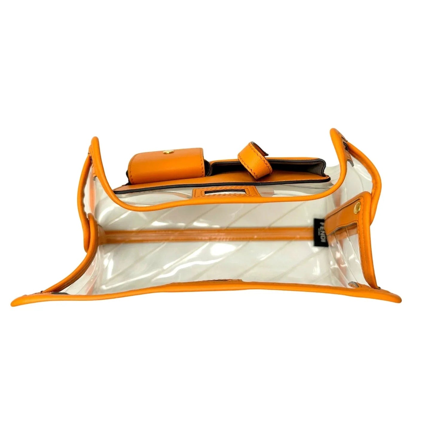 Fendi Peekaboo Defender PVC Clutch Bag Orange - Small - Fendi - Clutch Bag - A+ Stuff