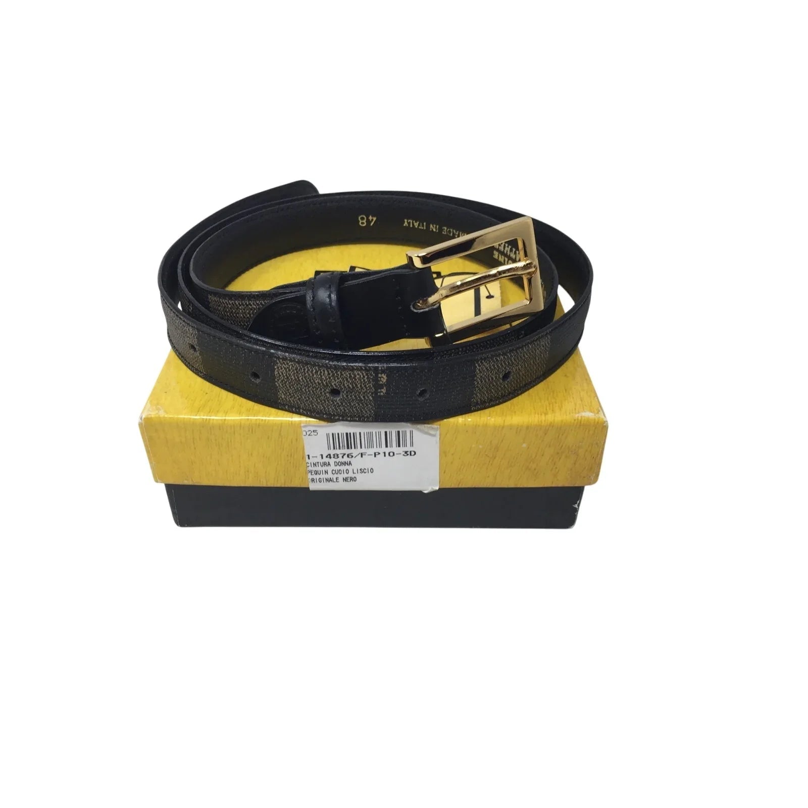 Fendi Vintage Penguin Stripe Belt in Box with Tag - Fendi - Belt - A+ Stuff