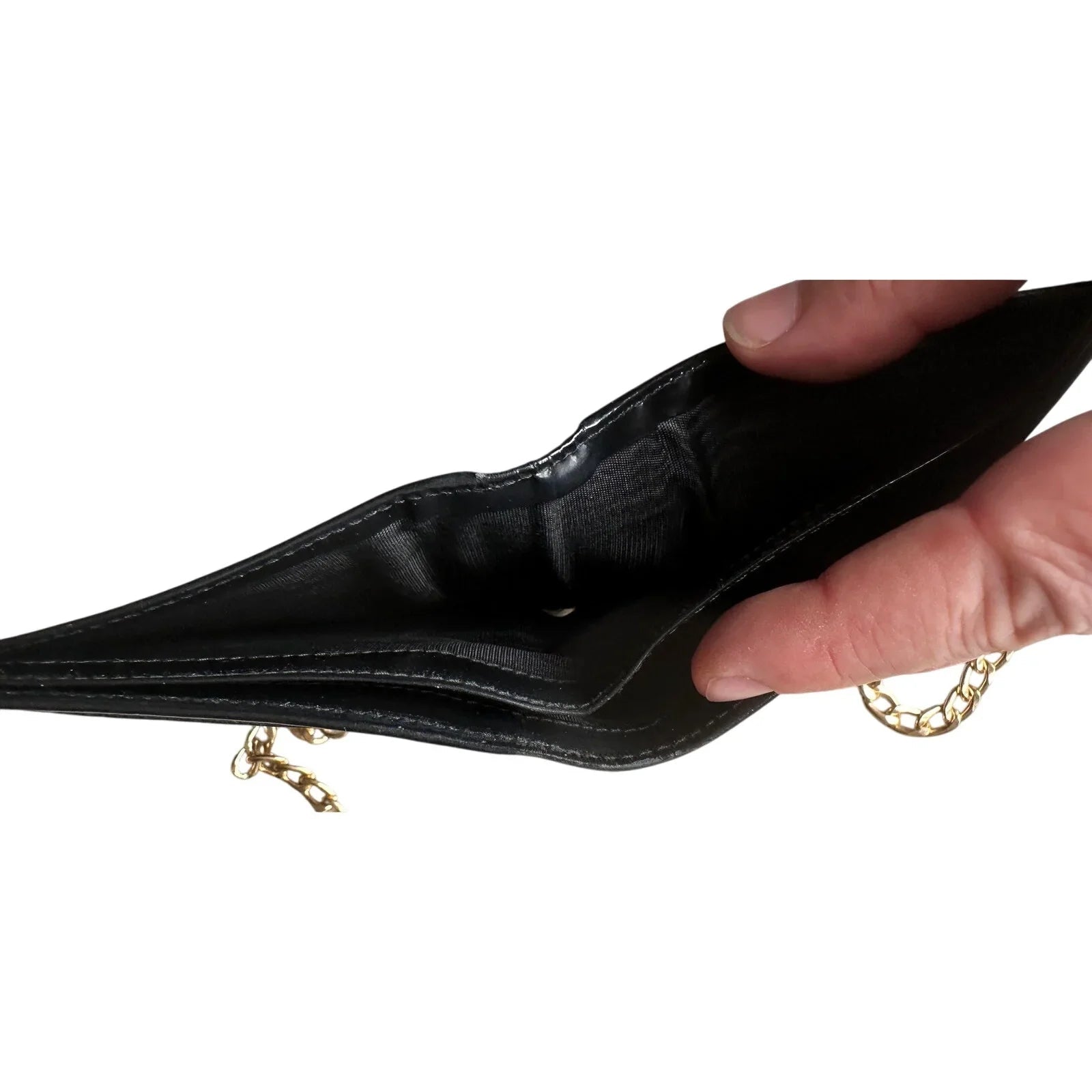 Ferragamo Bi - fold Wallet - Double Gancini Enamel Black - Salvatore Ferragamo - Wallet - A+ Stuff