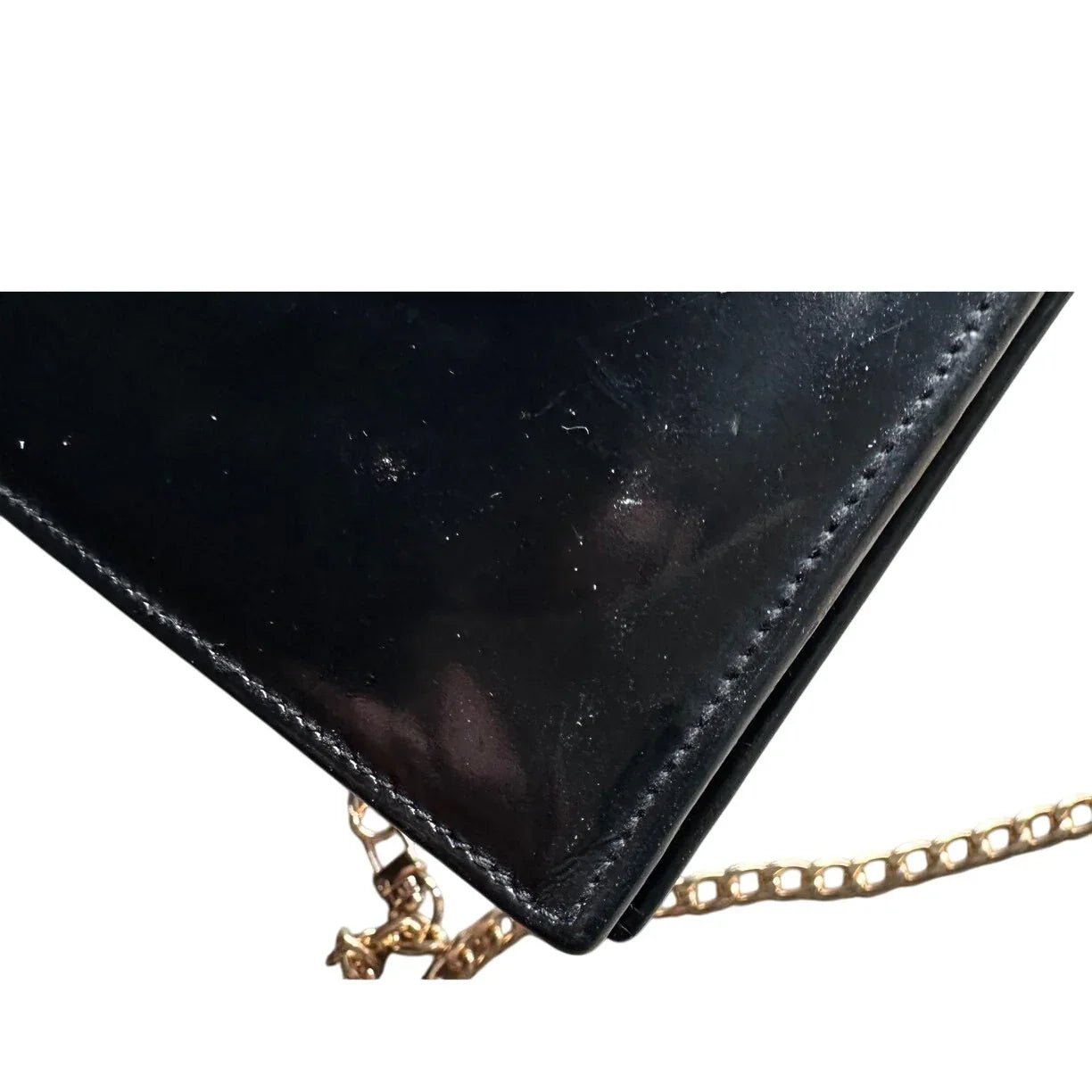 Ferragamo Bi - fold Wallet - Double Gancini Enamel Black - Salvatore Ferragamo - Wallet - A+ Stuff