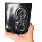 Ferragamo Bi - fold Wallet - Double Gancini Enamel Black - Salvatore Ferragamo - Wallet - A+ Stuff