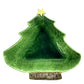 Festive CHRISTMAS TREE Ceramic Holiday Serving Dish - STAR on Top - Signed by Artist - Unbranded - holiday serveware - A+ Stuff
