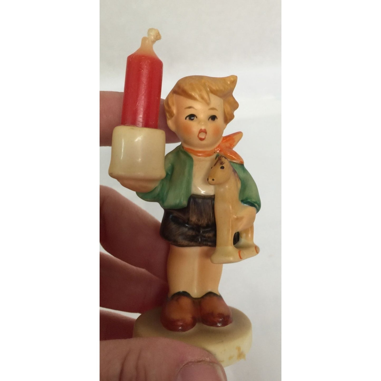 Goebel Hummel W. Germany Advent Candle Holder Figurine Boy