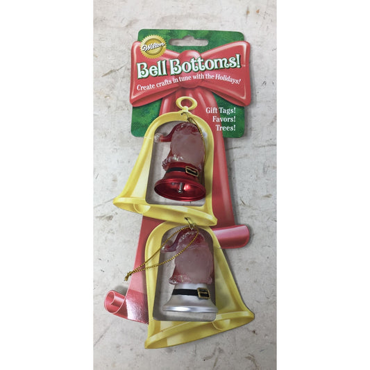 Wilton "Bell Bottoms!" Santa Christmas Holiday Bells for Gift Tags, trees or Favors!