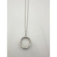 Radiant Circle of Life Eternity Necklace - 1/2 Carat Lab Created Diamonds - Sterling Silver