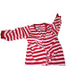 Baby CHRISTMAS Pajamas - SANTA'S HELPER Red/White Striped Sleeper infants 3 Mos