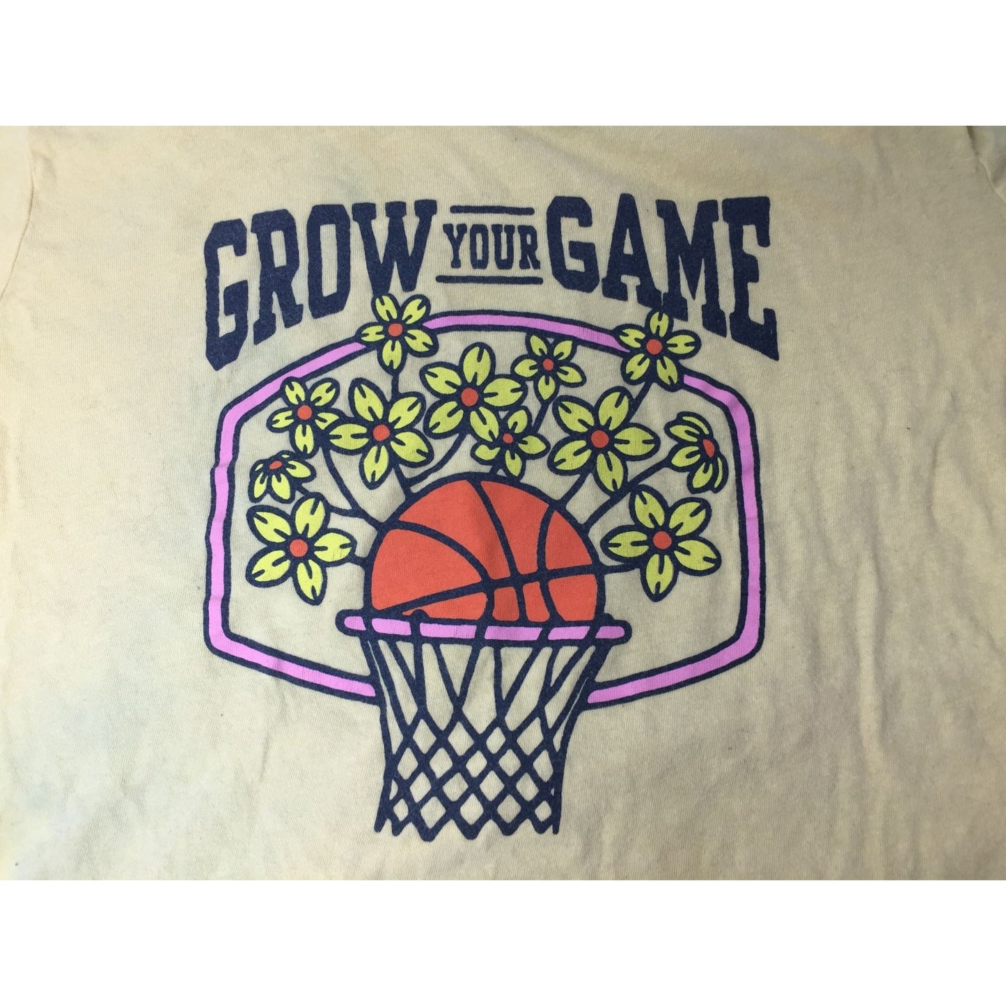 ''Grow Your Game'' Old Navy Yellow Short Sleeved Shirt Size XXL (18)