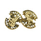 Vintage Mid-Century Matching Gold Tone Filigree Faux Pearl Twin Brooch Set A+ Stuff  A+ Stuff pin