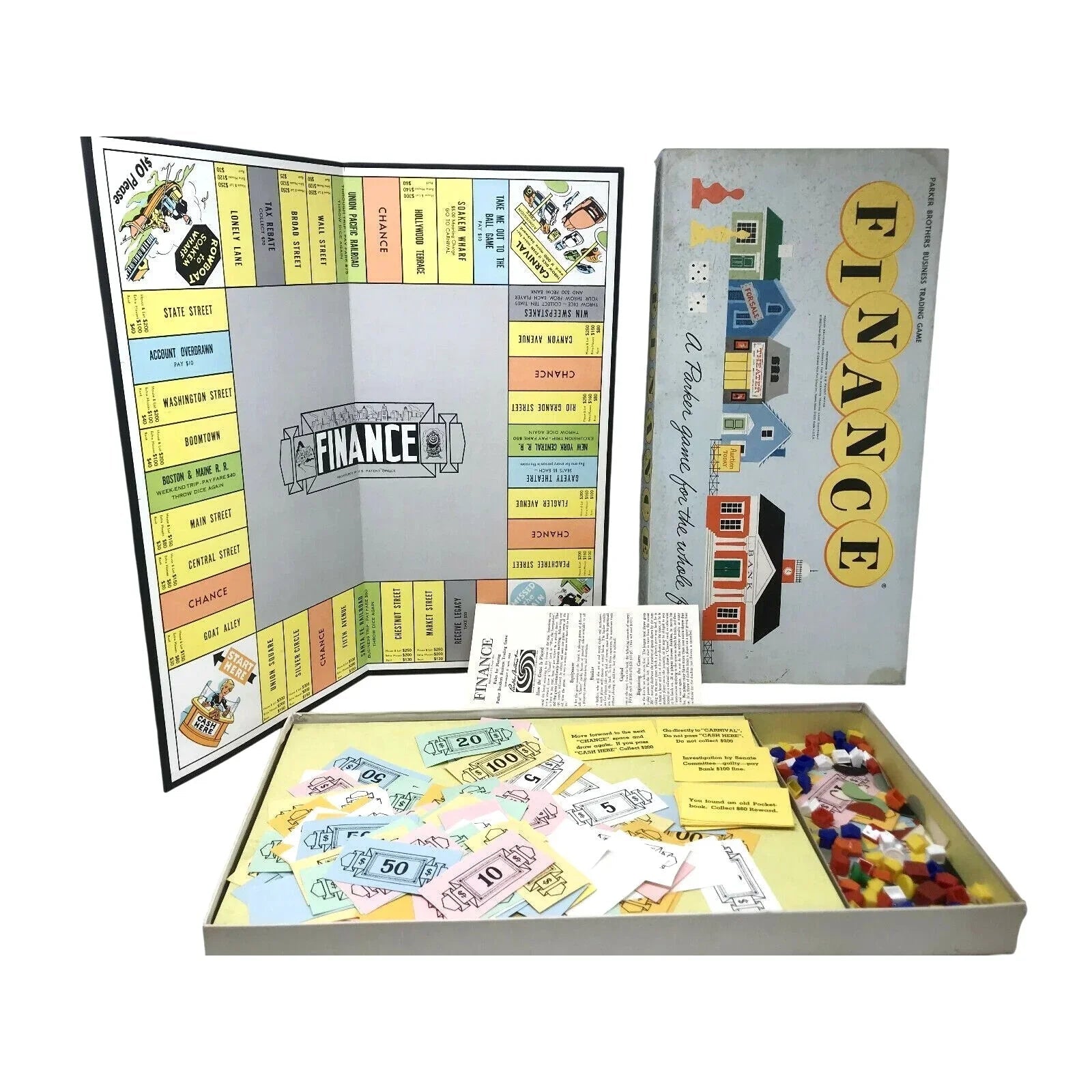 FINANCE Board GAME Parker Brothers 1958 Business Trading Family - Parker Brothers - A+ Stuff