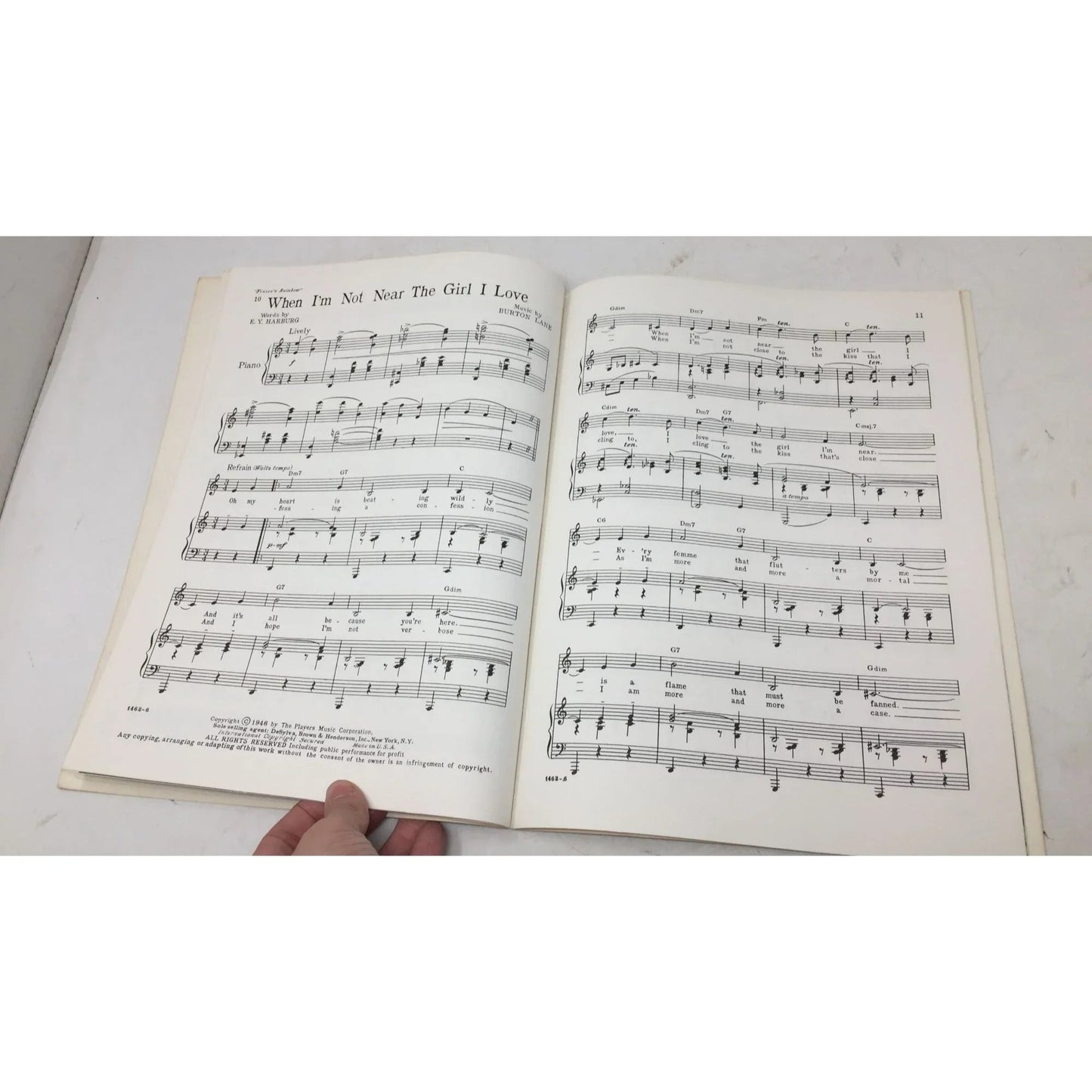 Finian's Rainbow Vocal Selection Vintage Sheet Music book - A+ Stuff - Sheet Music - A+ Stuff