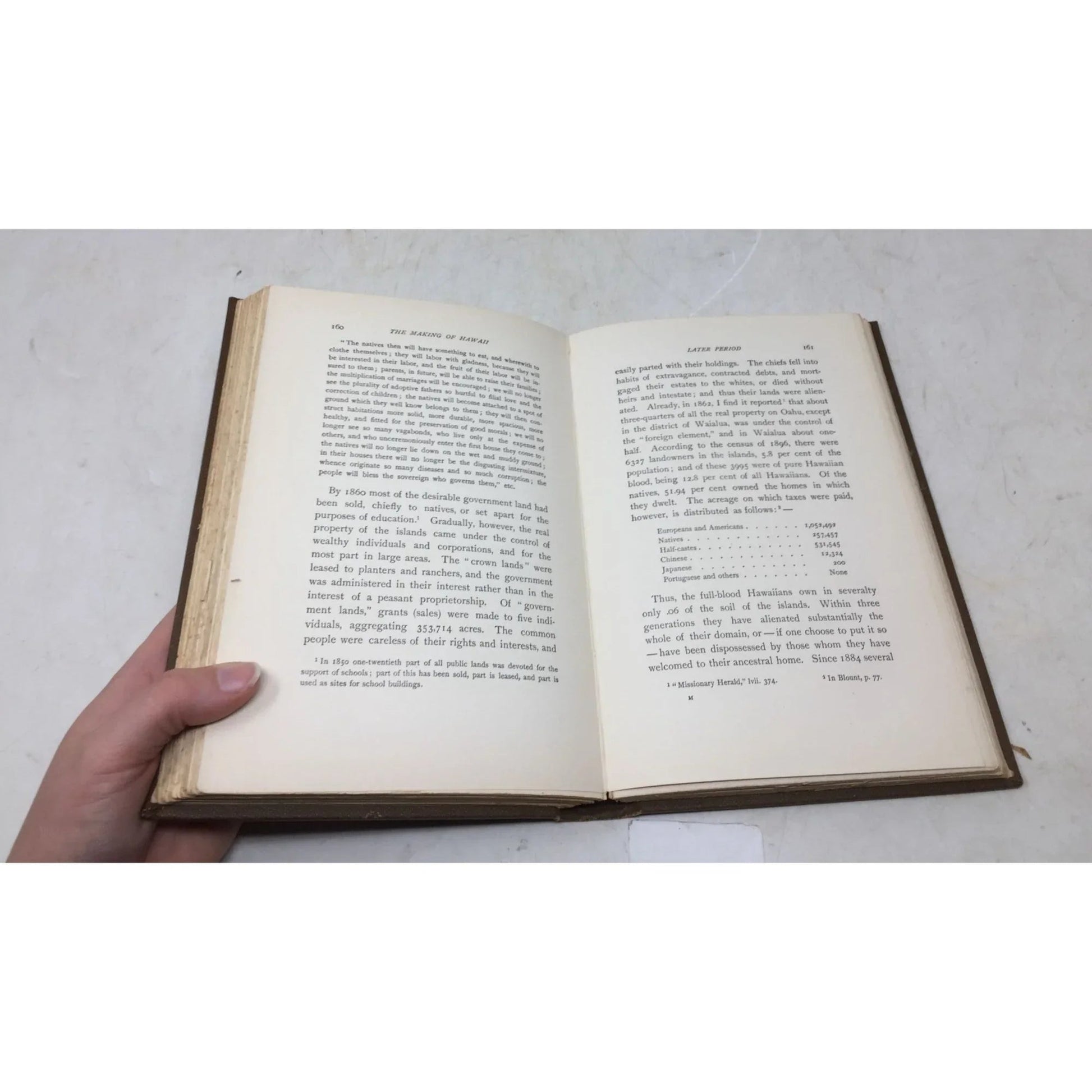 first edition hardcover book titled The Making of Hawaii: A Study in Social Evolution - unbranded - Vintage Books - A+ Stuff
