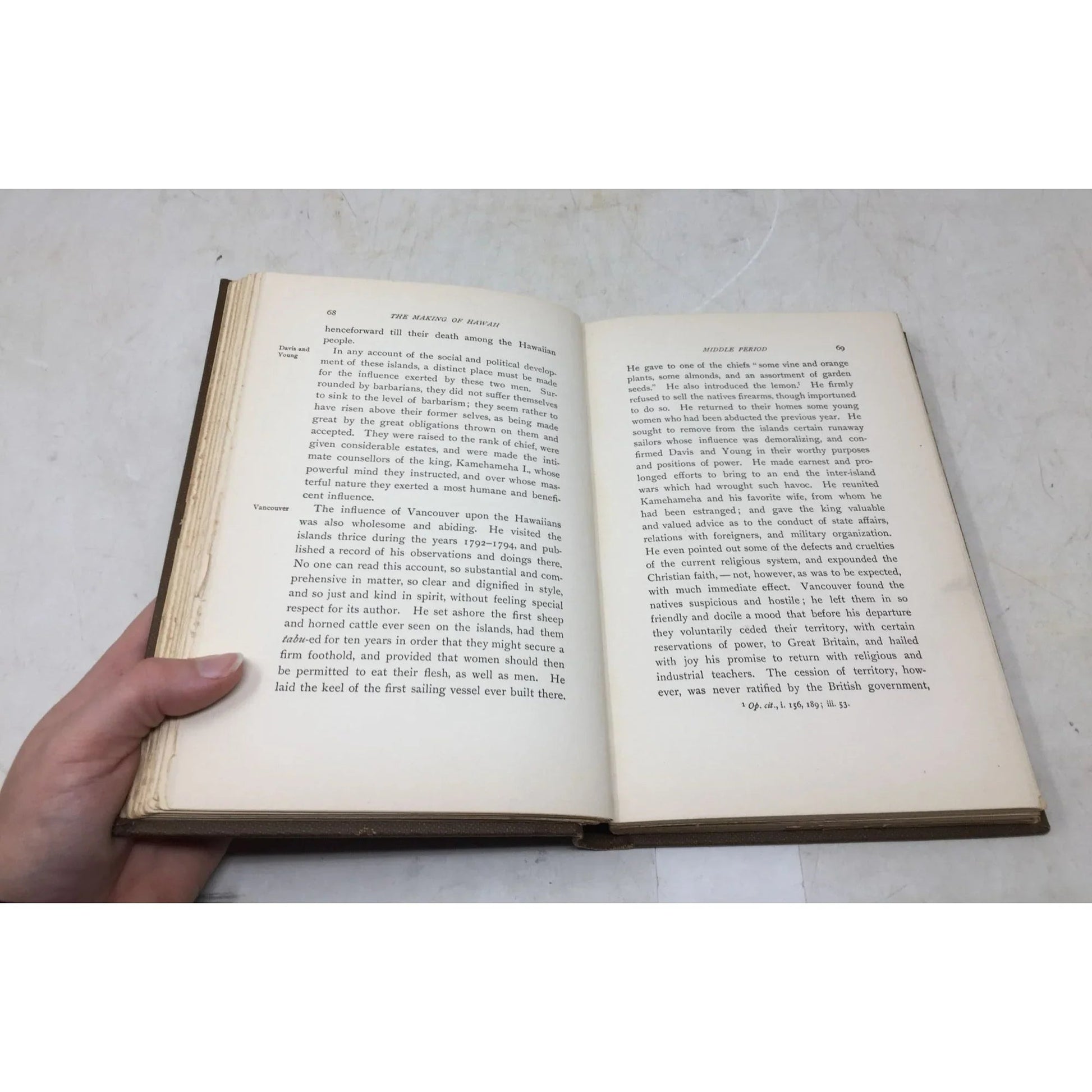 first edition hardcover book titled The Making of Hawaii: A Study in Social Evolution - unbranded - Vintage Books - A+ Stuff