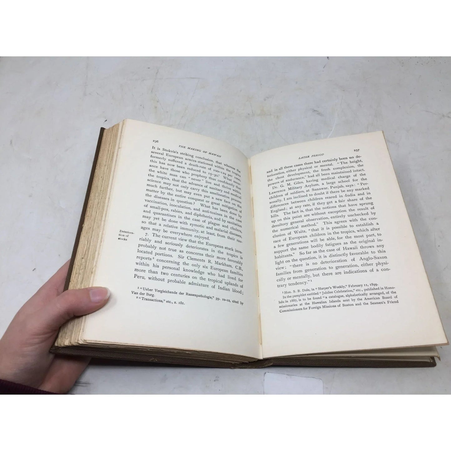 first edition hardcover book titled The Making of Hawaii: A Study in Social Evolution - unbranded - Vintage Books - A+ Stuff
