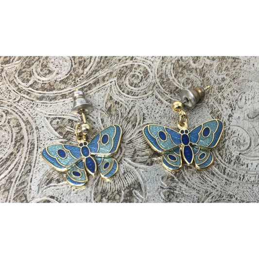 Fish and Crown Vintage Beautiful Women's Butterfly Dangle Earrings - A+ Stuff - Earrings - A+ Stuff